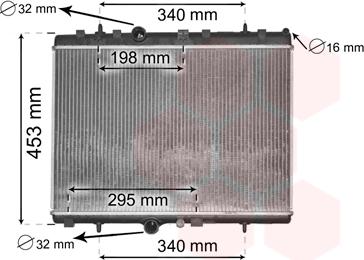 Van Wezel 40002290 - Radiators, Motora dzesēšanas sistēma www.autospares.lv