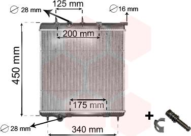 Van Wezel 40002298 - Radiators, Motora dzesēšanas sistēma www.autospares.lv