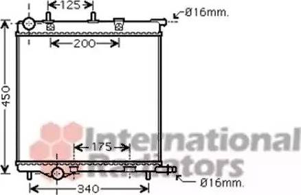 Van Wezel 40002293 - Radiators, Motora dzesēšanas sistēma www.autospares.lv