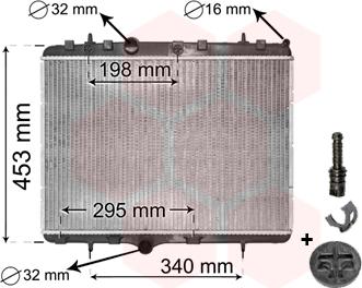 Van Wezel 40002255 - Radiators, Motora dzesēšanas sistēma www.autospares.lv