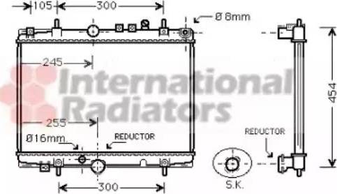 Van Wezel 40002235 - Radiators, Motora dzesēšanas sistēma www.autospares.lv