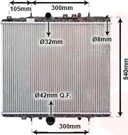 Van Wezel 40002277 - Radiators, Motora dzesēšanas sistēma www.autospares.lv