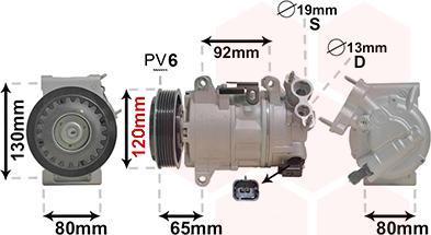 Van Wezel 4001K704 - Kompresors, Gaisa kond. sistēma autospares.lv