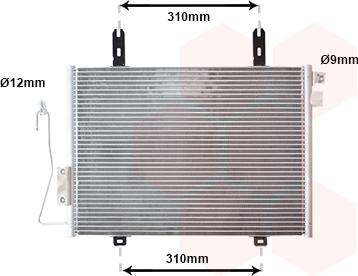 Van Wezel 43005221 - Kondensators, Gaisa kond. sistēma www.autospares.lv