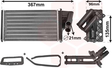 Van Wezel 43006203 - Siltummainis, Salona apsilde www.autospares.lv