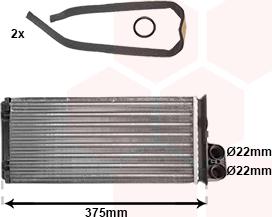 Van Wezel 43006226 - Siltummainis, Salona apsilde www.autospares.lv