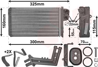 Van Wezel 43006227 - Siltummainis, Salona apsilde www.autospares.lv