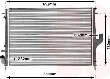 Van Wezel 43002478 - Radiators, Motora dzesēšanas sistēma www.autospares.lv