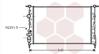 Van Wezel 43002198 - Radiators, Motora dzesēšanas sistēma www.autospares.lv