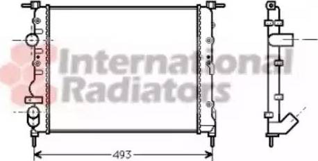 Van Wezel 43002218 - Radiators, Motora dzesēšanas sistēma www.autospares.lv