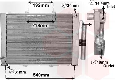 Van Wezel 4300M497 - Dzesēšanas modulis www.autospares.lv