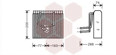 Van Wezel 4300V173 - Iztvaikotājs, Gaisa kondicionēšanas sistēma autospares.lv