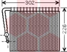 Van Wezel 4300V356 - Iztvaikotājs, Gaisa kondicionēšanas sistēma www.autospares.lv