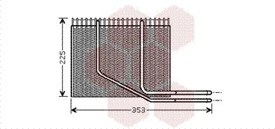 Van Wezel 4300V353 - Iztvaikotājs, Gaisa kondicionēšanas sistēma www.autospares.lv