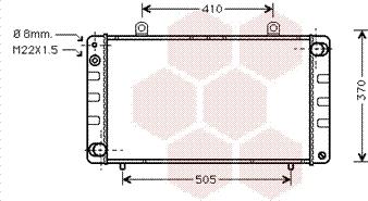 Van Wezel 47002003 - Radiators, Motora dzesēšanas sistēma www.autospares.lv