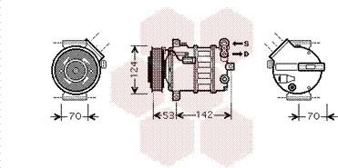 Van Wezel 4700K063 - Kompresors, Gaisa kond. sistēma www.autospares.lv