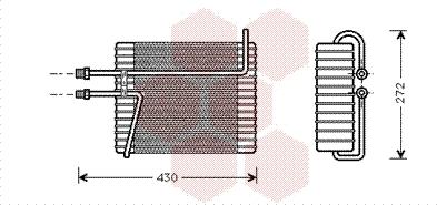 Van Wezel 5900V026 - Iztvaikotājs, Gaisa kondicionēšanas sistēma www.autospares.lv