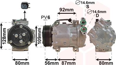 Van Wezel 5901K704 - Kompresors, Gaisa kond. sistēma www.autospares.lv