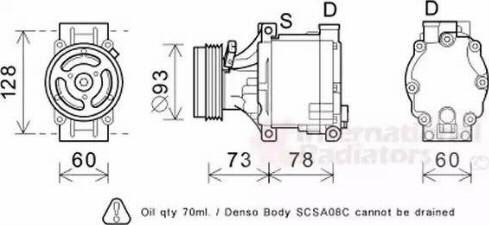 Van Wezel 5100K099 - Kompresors, Gaisa kond. sistēma www.autospares.lv