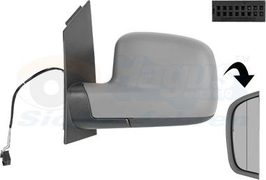 Van Wezel 5867817 - Ārējais atpakaļskata spogulis www.autospares.lv