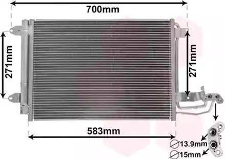 Parts-Mall PXNCT-001 - Kondensators, Gaisa kond. sistēma www.autospares.lv