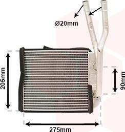 Van Wezel 58006301 - Siltummainis, Salona apsilde autospares.lv