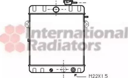 Van Wezel 58002007 - Radiators, Motora dzesēšanas sistēma autospares.lv