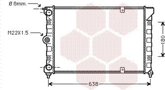 Van Wezel 58002018 - Radiators, Motora dzesēšanas sistēma www.autospares.lv