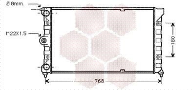 Van Wezel 58002037 - Radiators, Motora dzesēšanas sistēma www.autospares.lv