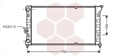 Van Wezel 58002079 - Radiators, Motora dzesēšanas sistēma autospares.lv