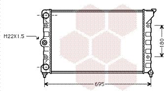 Van Wezel 58002078 - Radiators, Motora dzesēšanas sistēma autospares.lv