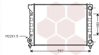 Van Wezel 58002111 - Radiators, Motora dzesēšanas sistēma autospares.lv