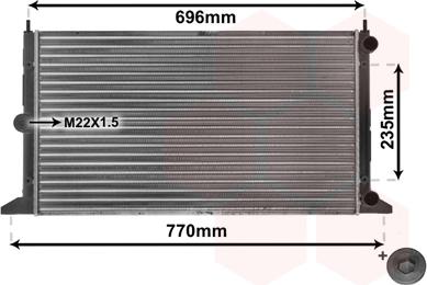 Van Wezel 58002134 - Radiators, Motora dzesēšanas sistēma www.autospares.lv