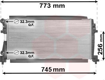 Van Wezel 58002340 - Radiators, Motora dzesēšanas sistēma www.autospares.lv