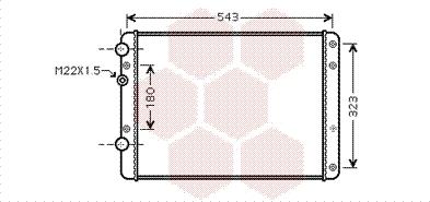 Van Wezel 58002249 - Radiators, Motora dzesēšanas sistēma www.autospares.lv