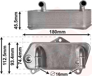 Van Wezel 58013701 - Eļļas radiators, Automātiskā pārnesumkārba www.autospares.lv