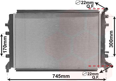 Van Wezel 58012715 - Radiators, Motora dzesēšanas sistēma www.autospares.lv