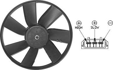 Van Wezel 5880744 - Ventilators, Motora dzesēšanas sistēma autospares.lv