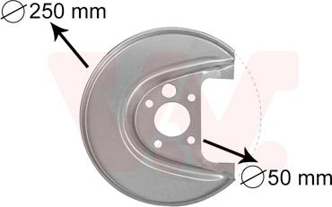 Van Wezel 5888373 - Dubļu sargs, Bremžu disks www.autospares.lv