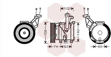 Van Wezel 5300K440 - Kompresors, Gaisa kond. sistēma www.autospares.lv