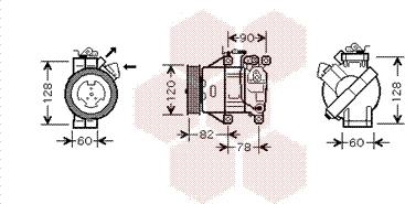 Van Wezel 5300K479 - Kompresors, Gaisa kond. sistēma www.autospares.lv