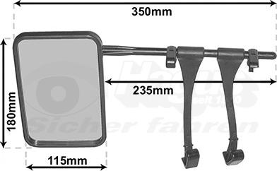 Van Wezel 6430 - Ārējais atpakaļskata spogulis www.autospares.lv