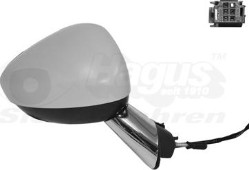 Van Wezel 0952808 - Ārējais atpakaļskata spogulis www.autospares.lv