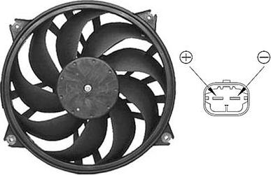 Van Wezel 0961745 - Ventilators, Motora dzesēšanas sistēma www.autospares.lv