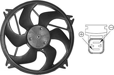 Van Wezel 0904746 - Ventilators, Motora dzesēšanas sistēma www.autospares.lv