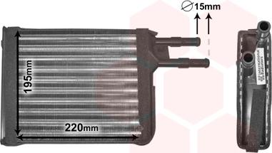 Van Wezel 09006128 - Siltummainis, Salona apsilde www.autospares.lv