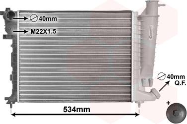 Van Wezel 09002059 - Radiators, Motora dzesēšanas sistēma www.autospares.lv