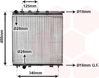 Van Wezel 09002190 - Radiators, Motora dzesēšanas sistēma www.autospares.lv