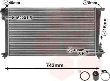 Van Wezel 09002159 - Radiators, Motora dzesēšanas sistēma www.autospares.lv