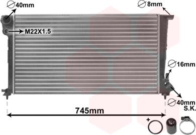 Van Wezel 09002151 - Radiators, Motora dzesēšanas sistēma www.autospares.lv